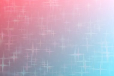 Pembe ve mavi soyutlanmış arka plan yıldız şekilli bokeh noktalarıyla