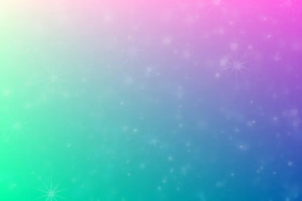 Bright Abstract Background Star Shaped Bokeh Color Transitions — Stock Photo, Image