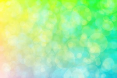 Çember şekilli bokeh noktalı mavi ve sarı soyutlanmış arkaplan