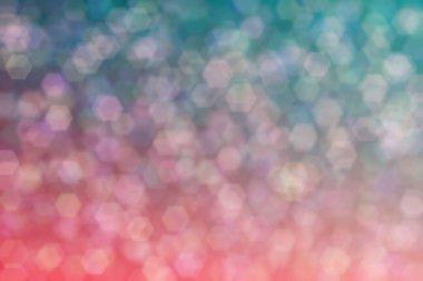 Pembeden koyu yeşile ve mavi renge transitonları olan soyut ve güzel arkaplan, altıgen şekilli bokeh