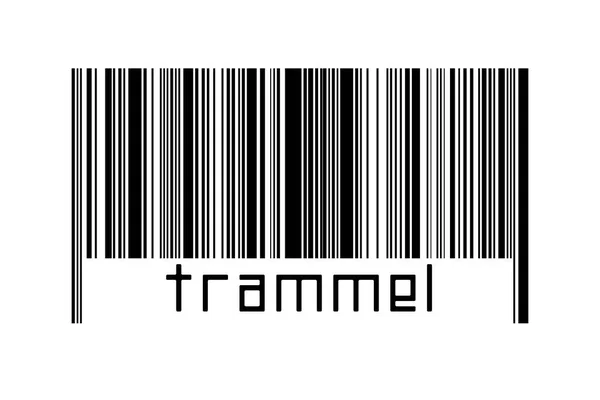 Barcode White Background Inscription Trammel Concept Trading Globalization — Stock Photo, Image