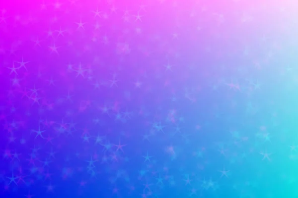 Pink Light Blue Abstract Defocused Background Star Shape Bokeh Spots — Stock Photo, Image