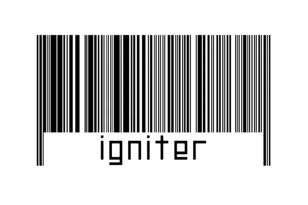 Barcode White Background Inscription Igniter Concept Trading Globalization — Stock Fotó