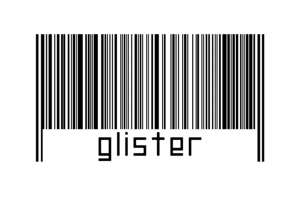 Barcode White Background Inscription Glister Concept Trading Globalization — Stock Fotó