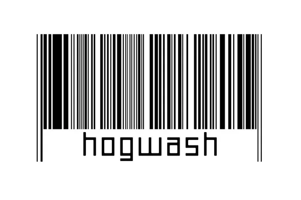 Barcode Auf Weißem Hintergrund Mit Aufschrift Hogwash Unten Konzept Des — Stockfoto