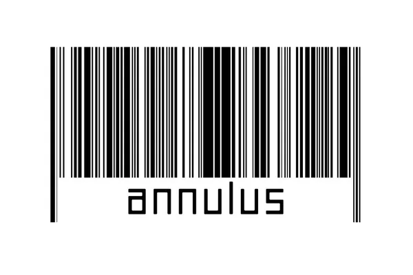 Barcode White Background Inscription Annulus Concept Trading Globalization — Stock Fotó