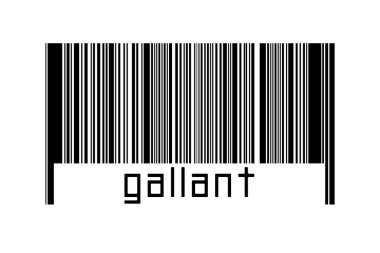 Beyaz arka planda barkod ve altında da yiğitçe yazılar var. Ticaret ve küreselleşme kavramı