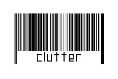 Beyaz arkaplanda barkod ve altında da yazı var. Ticaret ve küreselleşme kavramı