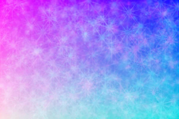 Pink Dan Biru Muda Abstrak Defocused Background Dengan Bentuk Bintang — Stok Foto