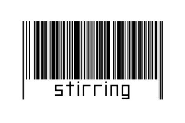 Dijitalleştirme kavramı. Altında yazılar olan siyah yatay çizgilerin barkodu.