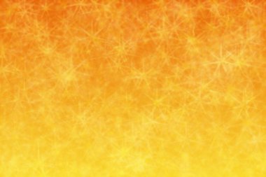 Sıcak turuncu ve sarı arkaplan yıldız desenli ve bokeh