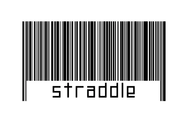 Digitalisierungskonzept Barcode Schwarzer Horizontaler Linien Mit Darunter Liegender Inschrift — Stockfoto
