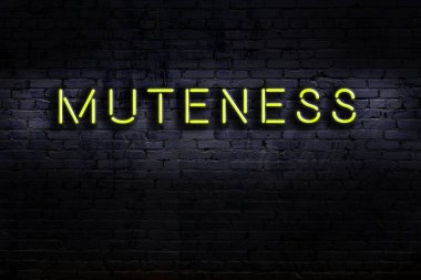 Geceleri duvarda neon levhası var. Yazıt sessizliği