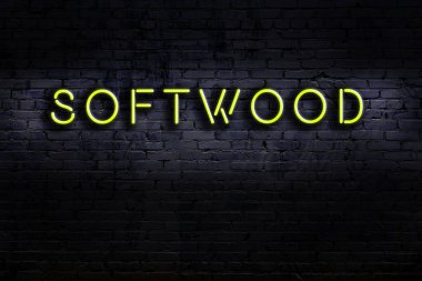 Geceleri duvarda neon levhası var. Yazı yumuşaklığı