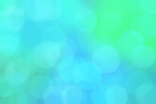 Azul Verde Abstrato Desfocado Fundo Com Círculo Forma Bokeh Spots — Fotografia de Stock