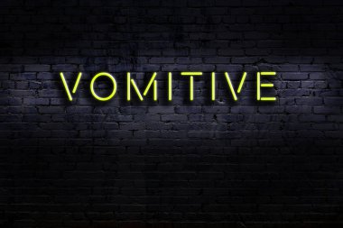 Geceleri duvarda neon levhası var. Yazı kusma özelliği