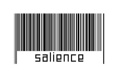 Beyaz arkaplanda barkod ve altta yazılar var. Ticaret ve küreselleşme kavramı