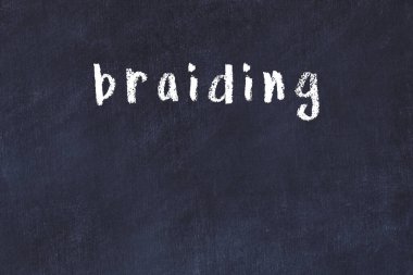 Tebeşir el yazısıyla siyah masaya örülmüş.