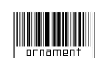 Dijitalleştirme kavramı. Altında yazı süsü olan siyah yatay çizgilerin barkodu.