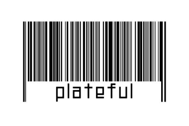 Dijitalleştirme kavramı. Altında yazı olan siyah yatay çizgilerin barkodu.