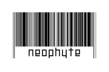 Beyaz arkaplanda barkod ve altında da yeni yazılar var. Ticaret ve küreselleşme kavramı