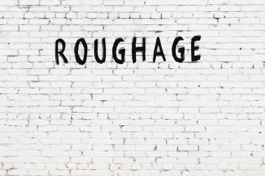 Beyaz tuğla duvara siyah boya ile yazılmış ruj..