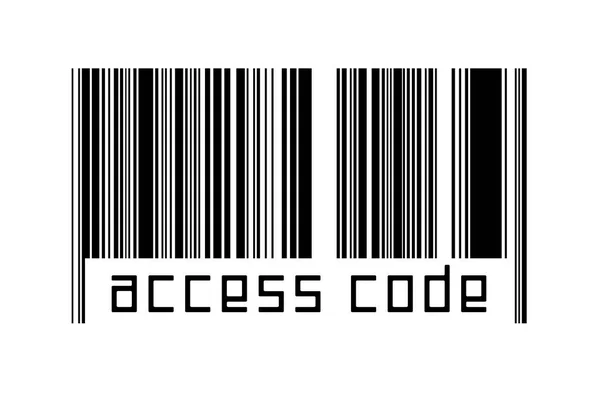 Digitalisierungskonzept Barcode Schwarzer Horizontaler Linien Mit Beschriftungscode Unten — Stockfoto