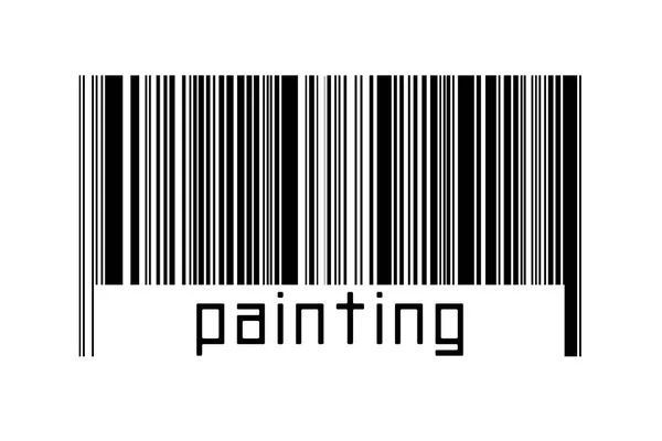 Barcode White Background Inscription Painting Concept Trading Globalization — Stock Photo, Image