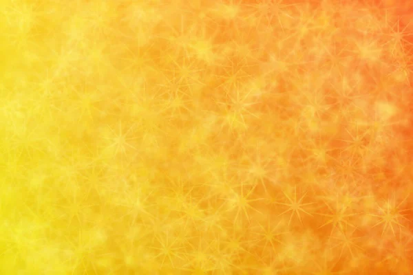 Orange Yellow Abstract Defocused Background Star Shape Bokeh Spots — Stock Photo, Image