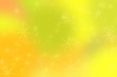 Sıcak turuncu ve sarı arkaplan yıldız desenli ve bokeh