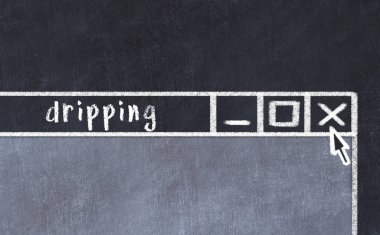 Tarayıcı penceresini başlık damlatarak kapatıyorum. Tebeşir çizimi. Sorunlarla başa çıkma kavramı