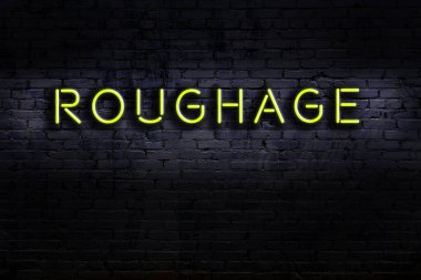 Geceleri duvarda neon levhası var. Yazı ögesi