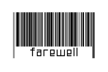 Dijitalleştirme kavramı. Altında yazılar olan siyah yatay çizgilerin barkodu.