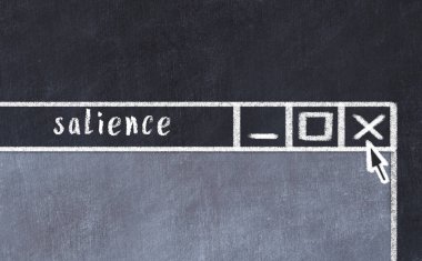 Tarayıcı penceresinin sayfa başlığı yazma özelliğiyle kapatılmasının tebeşir çizimi  