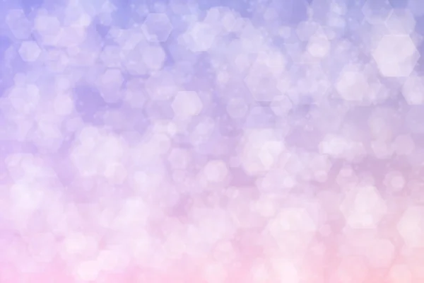 Abstract colored background, violet and pink gradient transitions and hexagon shaped spots.