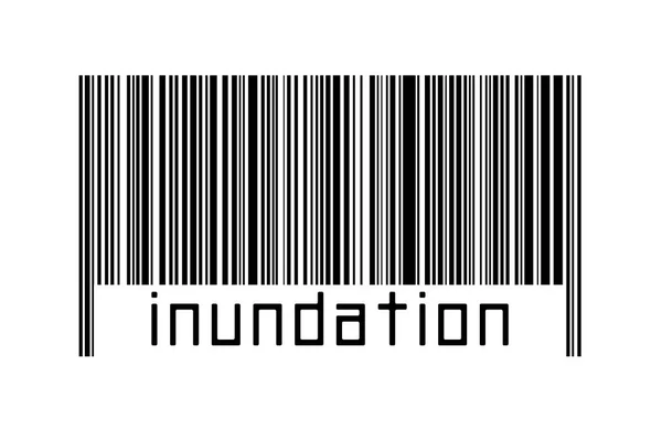 Barcode White Background Inscription Inundation Concept Trading Globalization — Stock Photo, Image