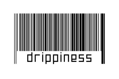 Dijitalleştirme kavramı. Altında yazı olan siyah yatay çizgilerin barkodu.