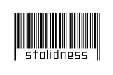 Dijitalleştirme kavramı. Altında yazıtlar bulunan siyah yatay çizgilerin barkodu.