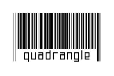 Dijitalleştirme kavramı. Altında yazı dörtgeni bulunan siyah yatay çizgilerin barkodu.