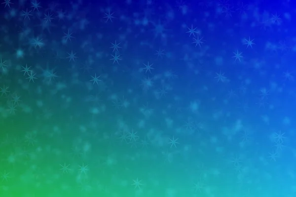Kalter Winterhintergrund Sterne Auf Blauem Hintergrund Dunkle Helle Gradienten Übergänge — Stockfoto