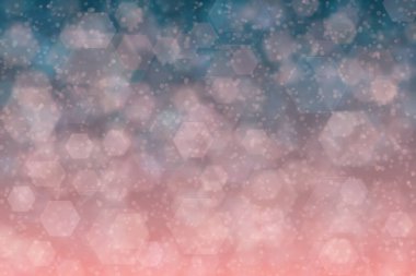 Pembeden koyu yeşile ve mavi renge transitonları olan soyut ve güzel arkaplan, altıgen şekilli bokeh