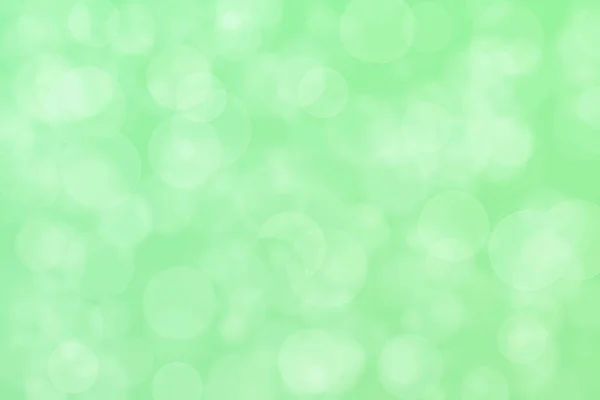 Light Green Abstract Defocused Background Circle Shape Bokeh Spots — Stock Photo, Image