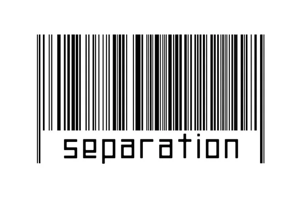 Digitalization Concept Barcode Black Horizontal Lines Inscription Separation — Stock Photo, Image