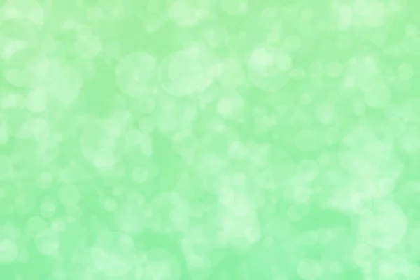 Светлые Пятна Зеленом Фоне Абстрактный Боке — стоковое фото