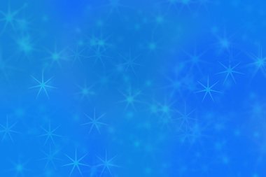 Yeşil ve mavi soyut arkaplan, yeşilden maviye geçiş ve yıldız şekilli noktalar.