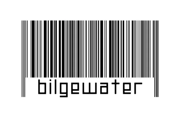 Concepto Digitalización Código Barras Líneas Horizontales Negras Con Inscripción Bilgewater —  Fotos de Stock