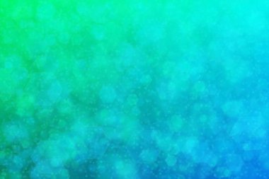 Yeşilden maviye ve altıgen şekilli beneklere geçiş yapan yeşil ve mavi soyut arkaplan.