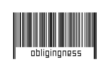 Dijitalleştirme kavramı. Altında yazıt zorunluluğu olan siyah yatay çizgilerin barkodu.