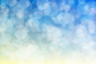 mavi ve bej soyut çözünmüş arkaplan daire şeklindeki bokeh noktalarıyla