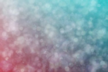 Daire şeklinde bokeh noktaları olan renkli bir arkaplan. Soyutlama